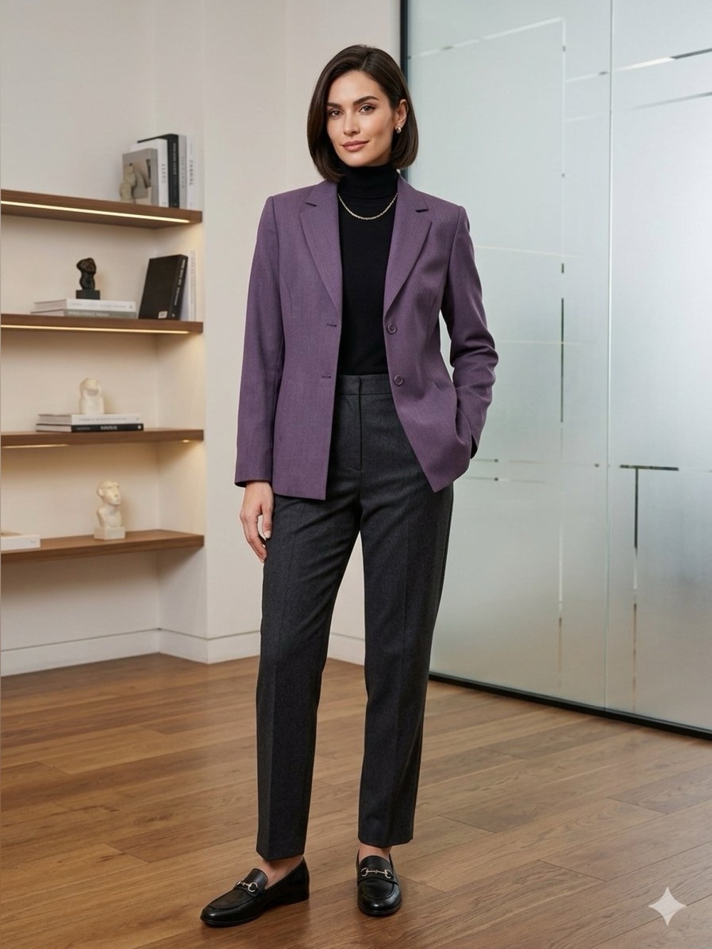 Vintage Pendleton 100% Virgin Wool Blazer Jacket  Purple Women's Size 8 NWT